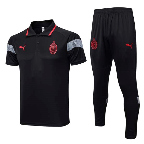 Polo AC Milan Set Completo 23/24 Nero